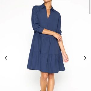 Brochu Walker The Hannah Dress NWT  x-small, navy blue